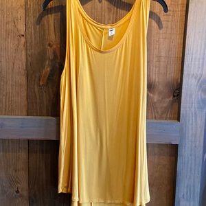 Womens Old Navy yellow tank size Xl with blue sweater size L. Worn once.